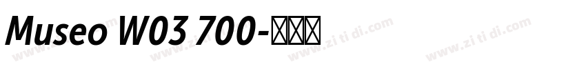 Museo W03 700字体转换